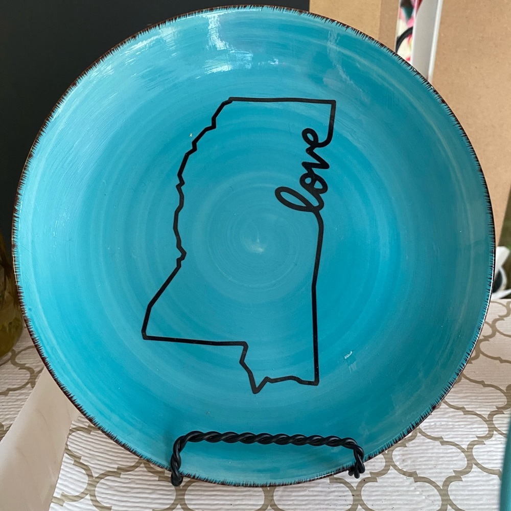 Decorative plate - Mississippi love